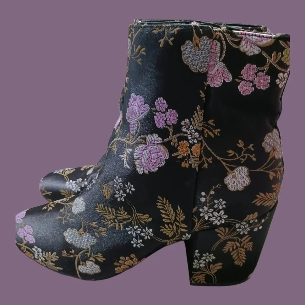 Carlos Santana satin ankle boots gatlin 8.5M - Picture 11 of 13